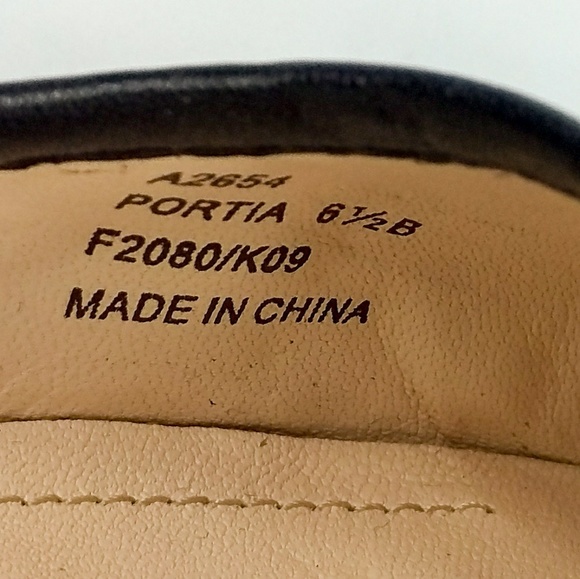 {Coach} NWOB Portia Cream & Black Ballerina Flats - Picture 8 of 8
